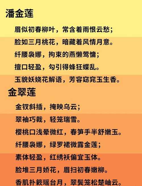 武林闲侠潘金莲秘籍搭配攻略