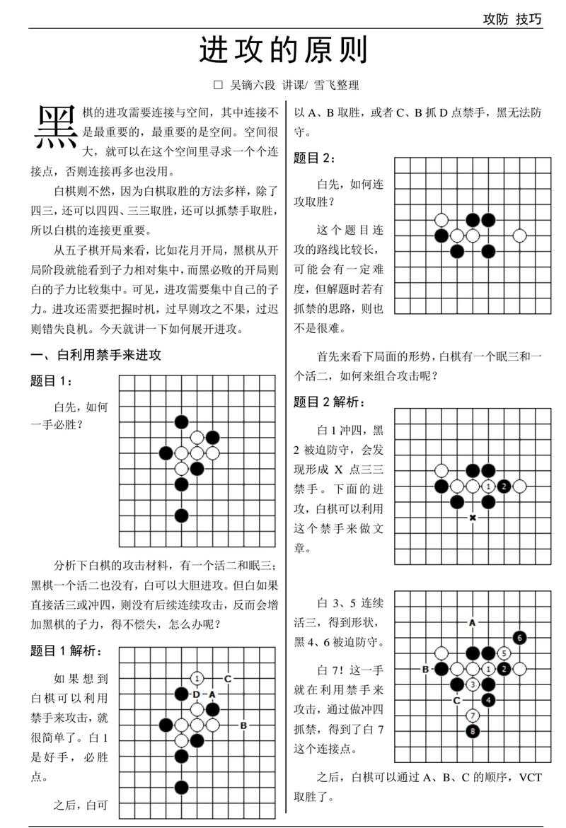 五子棋必胜技巧:从入门到精通的实战棋谱秘籍