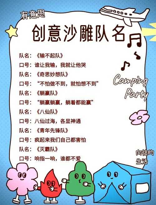 5个超有创意的五人队伍名字推荐 独特又吸睛的团队名称