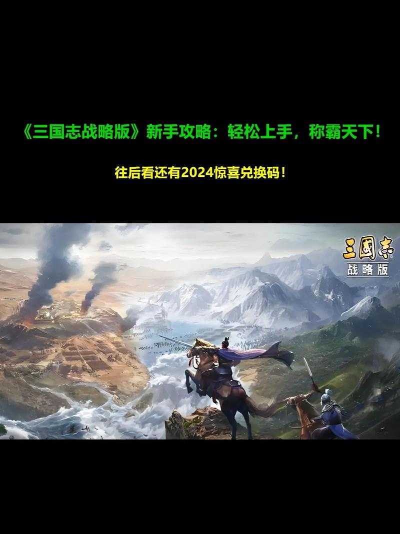 《三国志》单机版入门教程,新手也能轻松玩