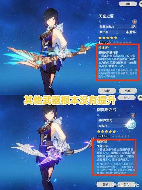 2025原神武器强度对比：五星四星差距与角色适配