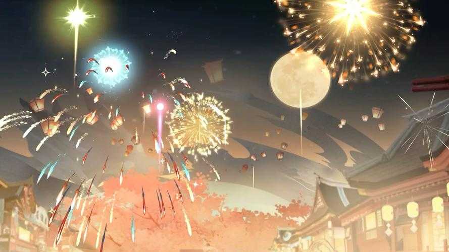 阴阳师新年烟花秀 游戏，烟花，阴阳师
