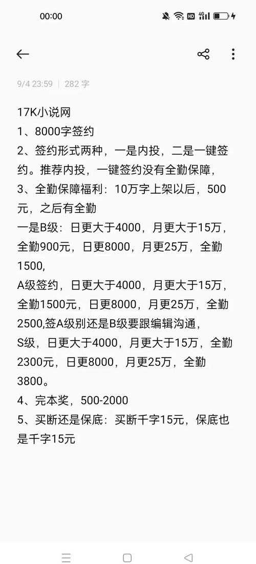 签约17k后有哪些影响?新手作者如何面对这一决定?