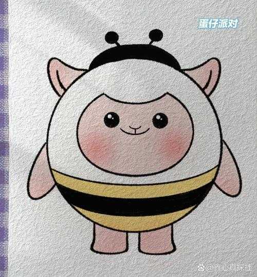 画卢比蛋仔派对怎么画,呆毛 派对,彩带