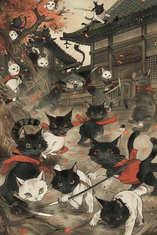 《狂撸忍者村》:猫咪拟人化与市场创新观察