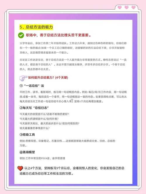 以下是针对职场能力提升的优化指南,结合最新科研数据与实战案例,提供系统化解决方案: