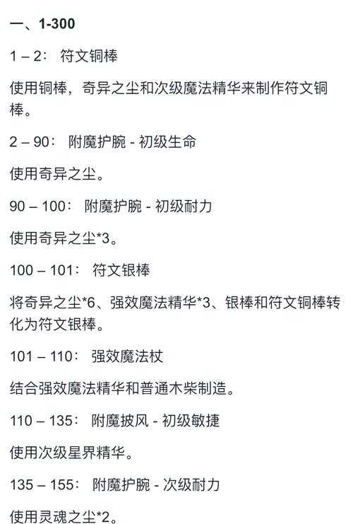 魔兽世界附魔1-225快速冲级指南