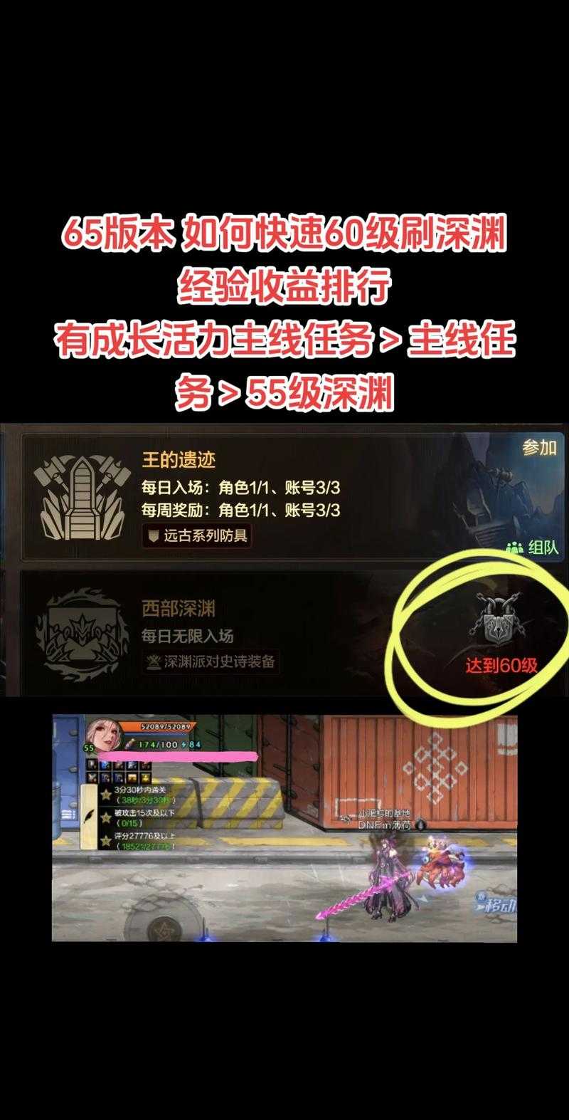 2025 DNF 60版本深渊开荒指南
