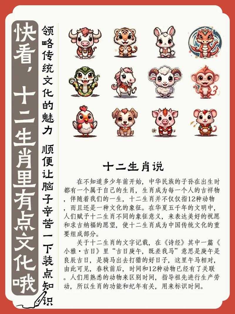 揭秘生肖顺序背后的故事：起源与流传千年的传统含义是什么？