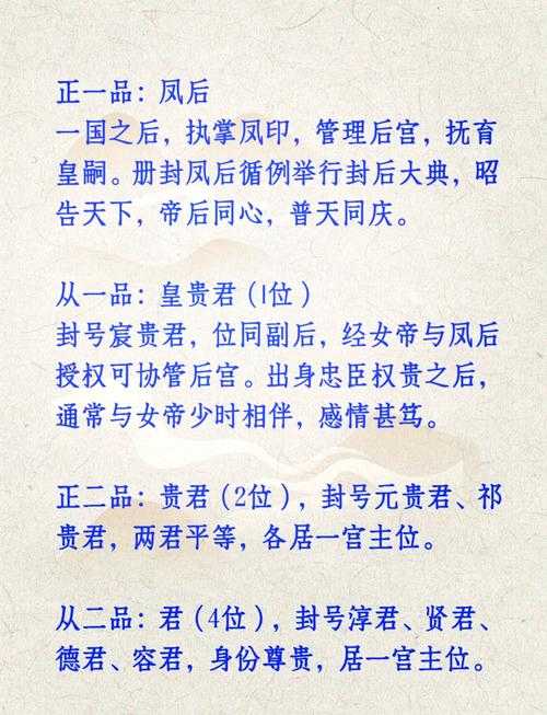 如何为嫔妃挑选100个优雅动听的封号?如何构思独特的嫔妃封号?