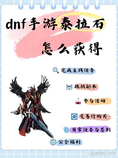 2025 DNF手游泰拉石武器职业对比与获取指南