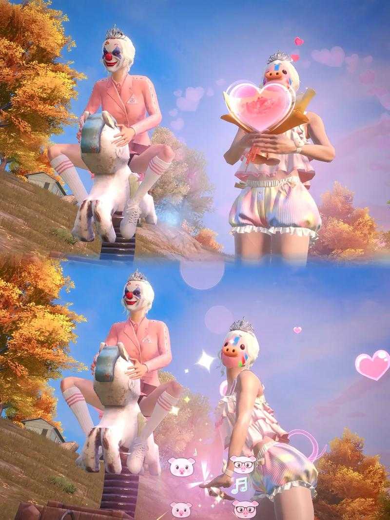 和平精英怎么拍女搭子的照片 两人 视角 精英