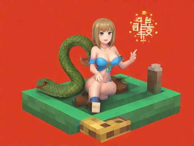 迷你世界做新年蛇教程，发现 方块 迷你