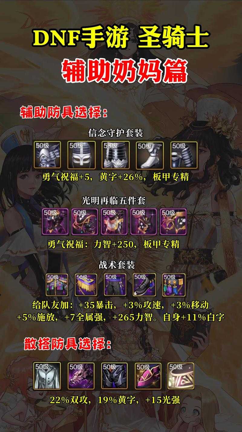 2025年DNF 100级圣骑士装备全解析