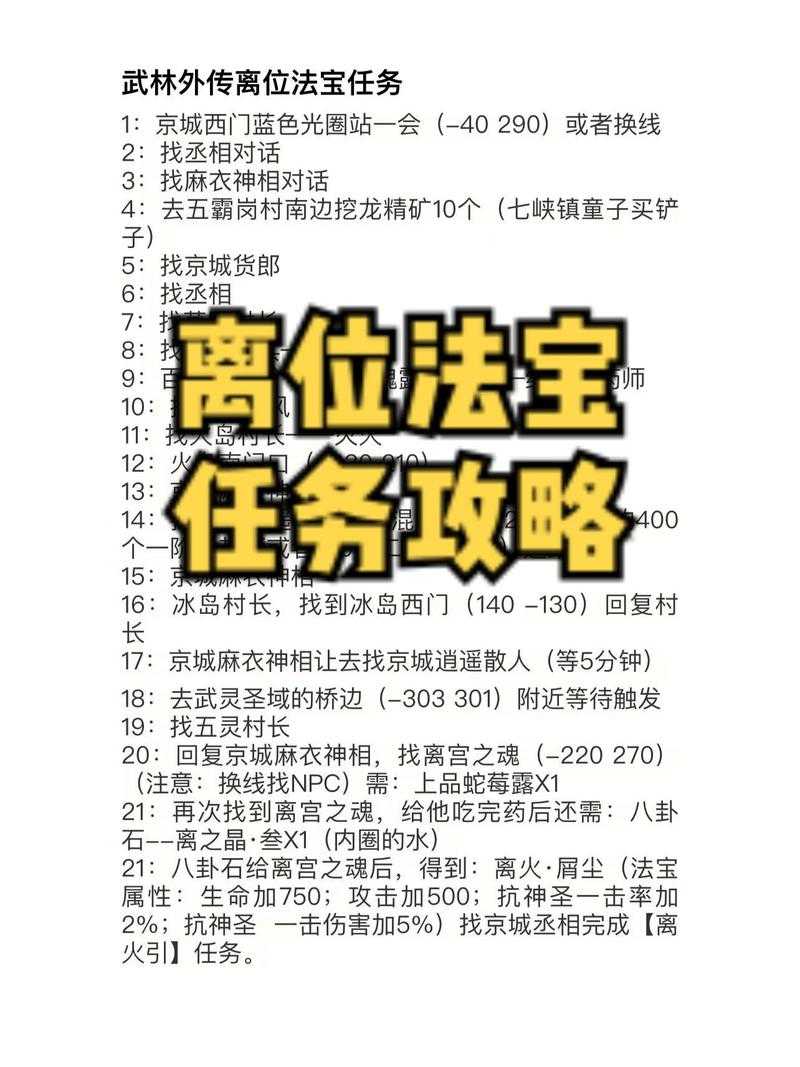 2025年 武林外传手游 隐藏任务全攻略 揭秘赵心怡师傅盖一