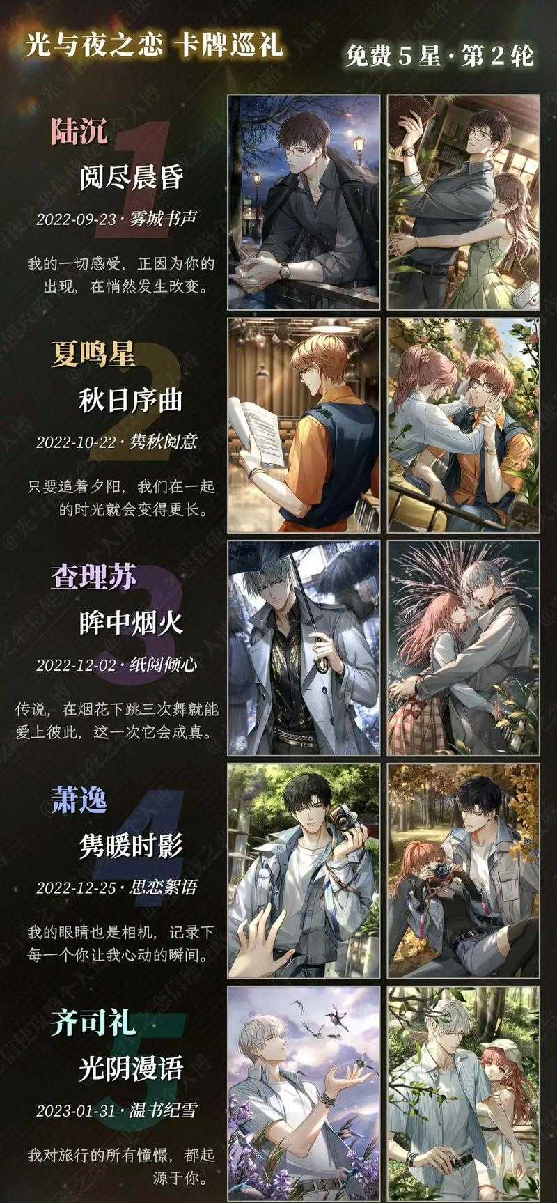 2023最新《光与夜之恋》永久兑换码推荐与获取方法!
