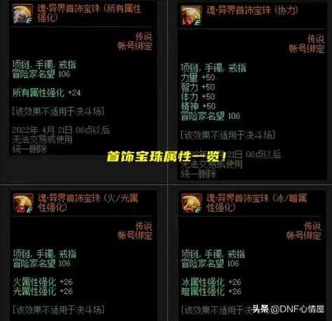 dnf年套宝珠有几个