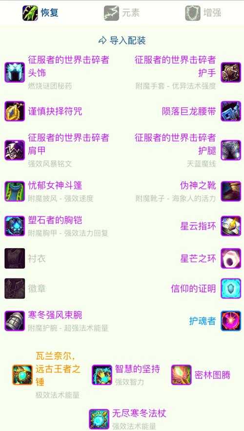 奥杜尔副本BOSS掉落物品全解析