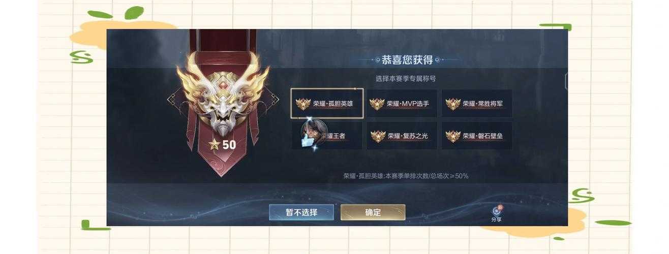 2025年 王者荣耀 荣耀王者称号获取全攻略