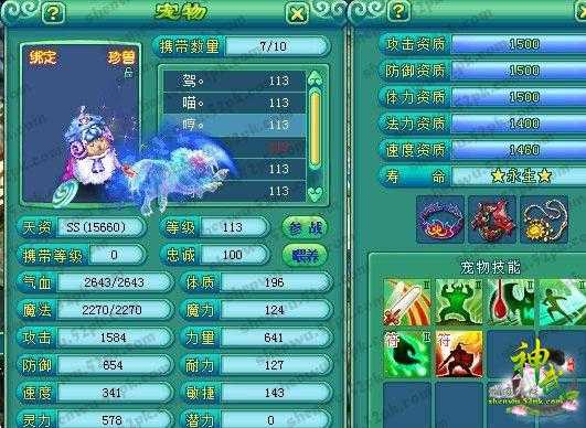 2025年 神武 6技能宠物养成全攻略