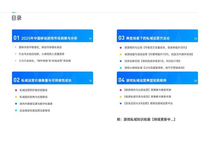 2025年 网游之一世辉煌 运营优化全记录 数据驱动的游戏体